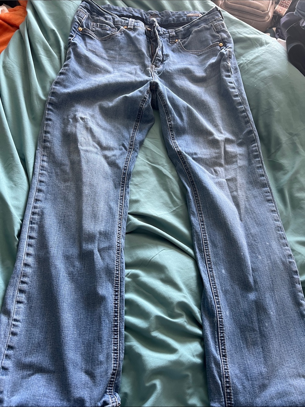 Melissa McCarthy Seven7 Light Blue Straight-Leg Jeans